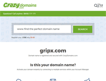 Tablet Screenshot of gripx.com